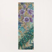 Peacock floral waterverf yogamat (Achterkant)