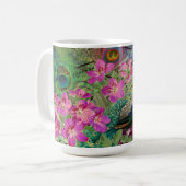 Peacock Flowers and Music Koffiemok (Voorkant links)