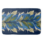 Peacock Flowers Waterverf Handbeschilderd Badmat (Voorkant)