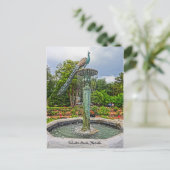 Peacock fontain & Roos Garden in Winter Park FL Briefkaart (Staand voorkant)