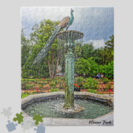 Peacock fontain & Roos Garden in Winter Park FL Legpuzzel