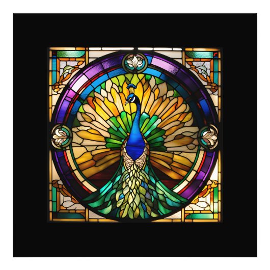 Peacock Foto Afdruk (Voorkant)