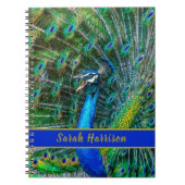 Peacock Foto gepersonaliseerd Notitieboek (Voorkant)