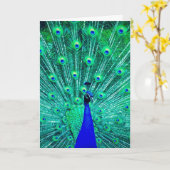 PEACOCK FOTOGRAPHY BLANK WENSKAART KAART (Gele Bloem)