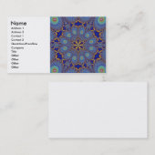 Peacock Fractal Profile Card Visitekaartje (Voorkant / Achterkant)