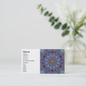 Peacock Fractal Profile Card Visitekaartje (Staand voorkant)