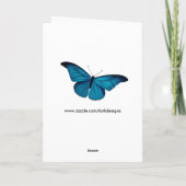  Peacock Frans Ephemera Collage Verjaardag Kaart (Achterkant)