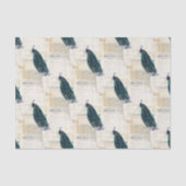 Peacock French Ephemera Tissue Paper Tissuepapier (Voorkant)