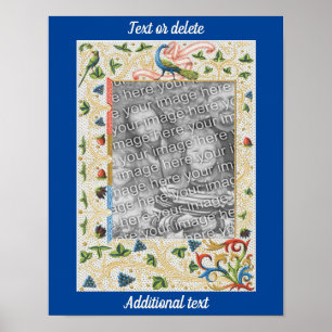 Peacock Fruit Art Lijst Creëer Uw Eigen Foto Poster