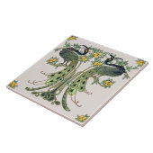 Peacock & Fruit Design door Mabel C. Dibble Art De Tegeltje (Zijkant)