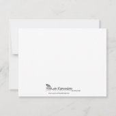 Peacock Garden in Blue Bridal Shower Invitation Kaart (Achterkant)