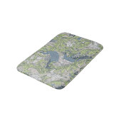 Peacock Garden in Blue Green Grey Badmat (Gekanteld)