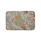 Peacock Garden in Orange Green Teal Beige Badmat (Voorkant)