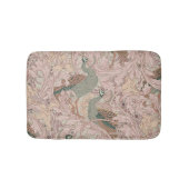 Peacock Garden in Sage Peach Blush Beige Badmat (Voorkant)