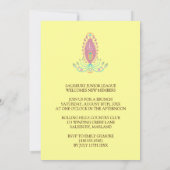 Peacock Garden Party-uitnodigingen Kaart (Achterkant)