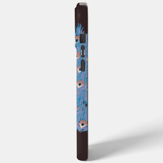 Peacock gedrukte iPhone case (Achterkant / Links)