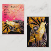 PEACOCK geel Visitekaartje (Voorkant / Achterkant)