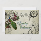 Peacock Gepersonaliseerd uitnodiging (Voorkant)