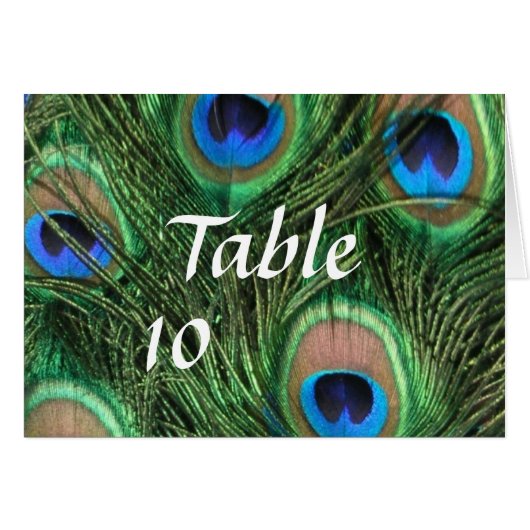 Peacock-getallen van de tethertabel (Voorkant Horizontaal)