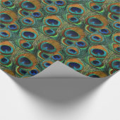 Peacock Gift Wrap - Cadeau Wrapppapier Cadeaupapier (Hoek)