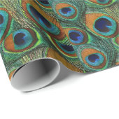 Peacock Gift Wrap - Cadeau Wrapppapier Cadeaupapier (Rol Hoek)