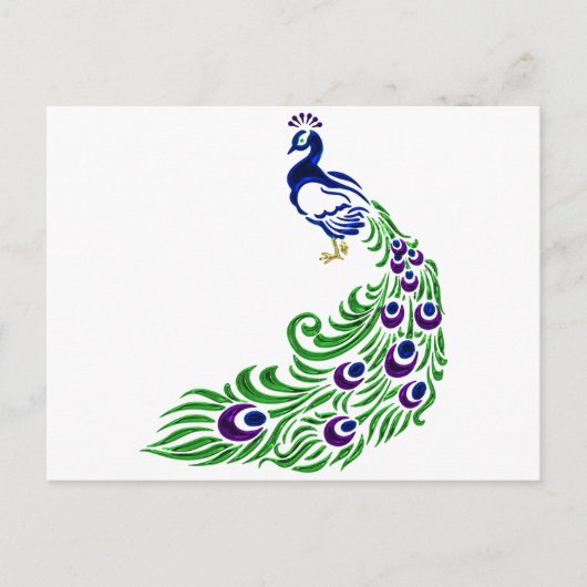 Peacock Gifts Briefkaart (Voorkant)