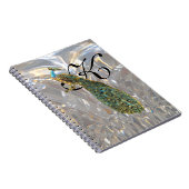 Peacock Glam Monogram Notitieboek (Rechterzijde)