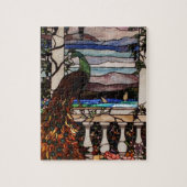 Peacock Glas in lood Puzzle Legpuzzel (Verticaal)