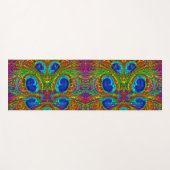 Peacock Glass-1 Yogamat (Voorkant (horizontaal))