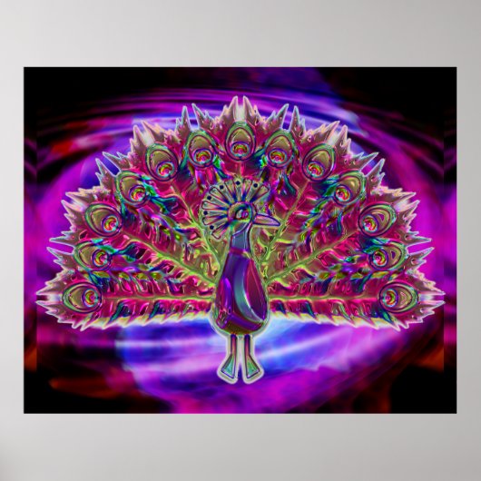 Peacock Glass 2A & 2B Poster Opties (Voorkant)