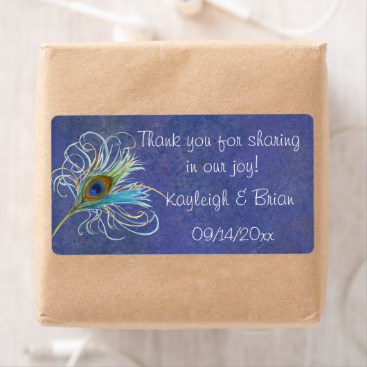 Peacock Glory Favor Stickers (Insitu)