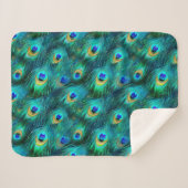 Peacock Glory Sherpa Deken (Voorkant (horizontaal))