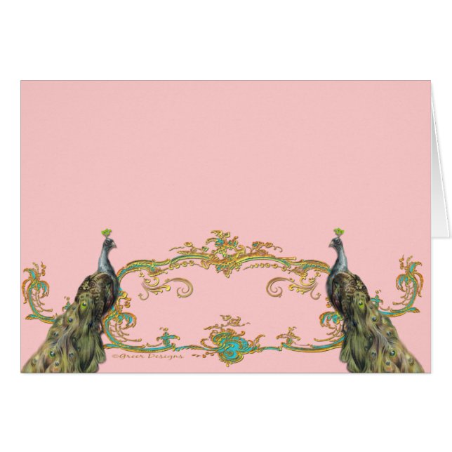 Peacock & Gold Filigree (Voorkant Horizontaal)