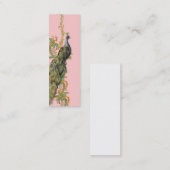 Peacock Gold Filigree Business/Profile Card Mini Visitekaartje (Voorkant / Achterkant)