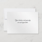 Peacock Gold Sparkles Waterverf Bedankkaart (Achterkant)