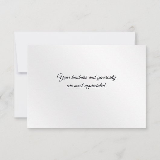 Peacock Gold Sparkles Waterverf Bedankkaart (Achterkant)