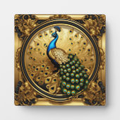 Peacock goud en zwart sierlijst fotoplaat (Voorkant)