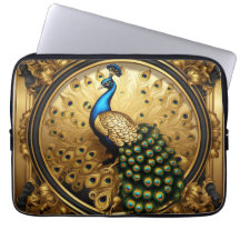 Peacock goud en zwart sierlijst