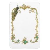 Peacock & Gouden Vuurvast Lijst Magneet (Verticaal)