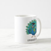 Peacock Graduation Personalized Koffiemok (Voorkant rechts)