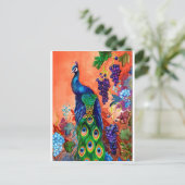 Peacock Grape Artwork Briefkaart (Staand voorkant)