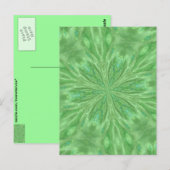 Peacock Green Briefkaart (Voorkant / Achterkant)