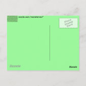 Peacock Green Briefkaart (Achterkant)