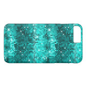 Peacock Green Disco Glitter Case-Mate iPhone Case (Achterkant (Horizontaal))