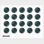 Peacock Green Double Monogram Wax Seal Stickers (Vel)