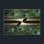 Peacock Green & Gold Wedding RSVP<br><div class="desc"></div>