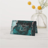 Peacock Green & Roos Gold Gereserveerde Zitting We Plaatskaartje (Achterkant)