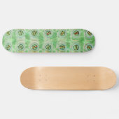 Peacock Green Screws Skateboard (Horizontaal)