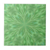 Peacock Green Tile Tegeltje (Voorkant)