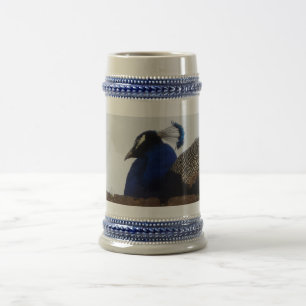 Peacock Grey/Blue 22 oz Stein Bierpul